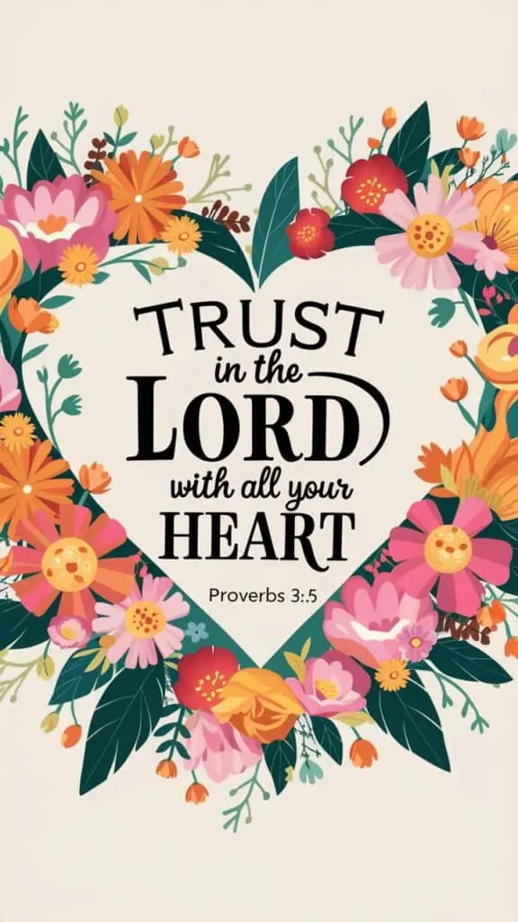 Iphone wallpaper bible verse proverbs 3:5