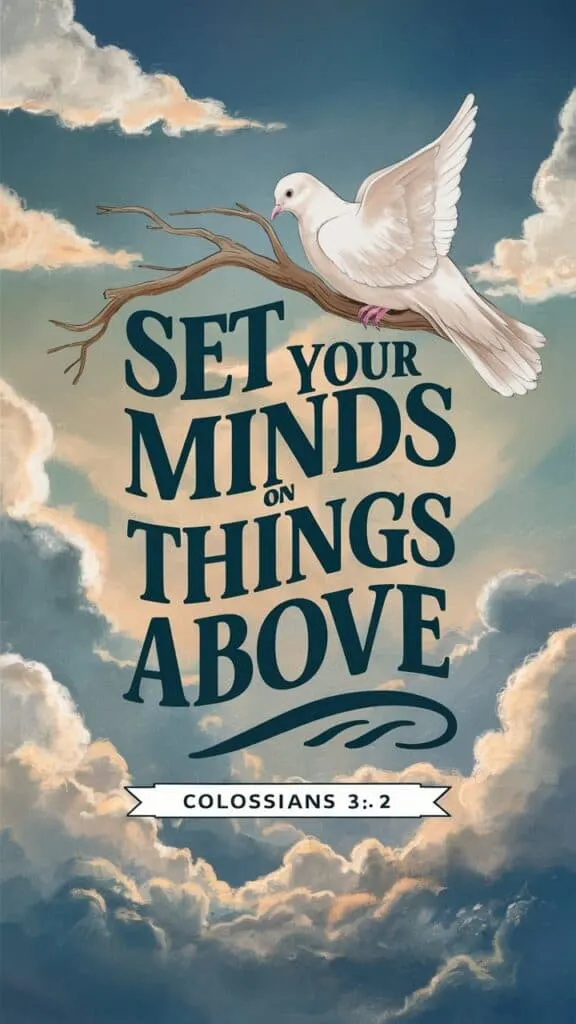 Iphone wallpaper bible verse colossians 3:2