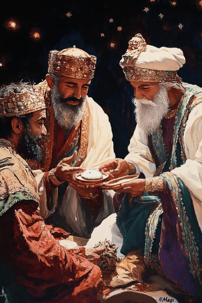 Nativity art painting image