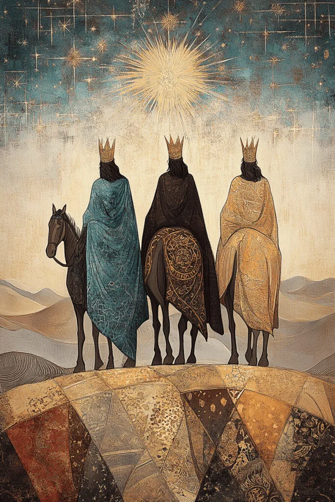 Nativity art painting image