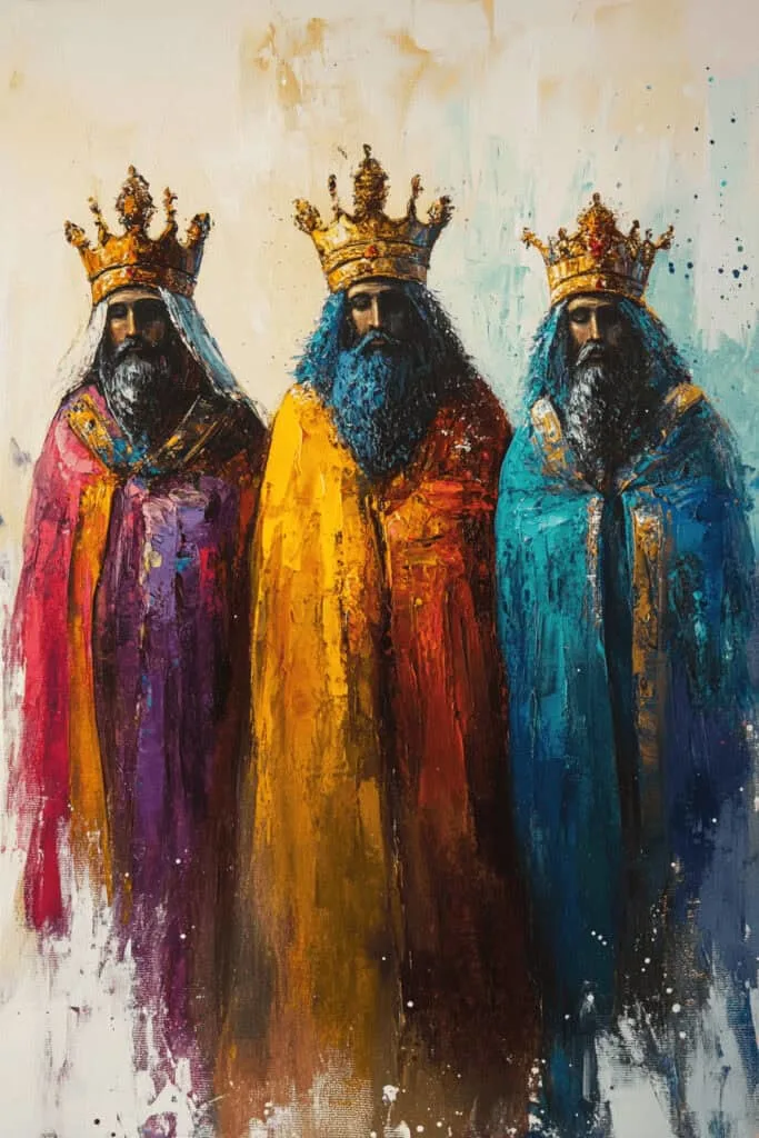 Nativity art painting image