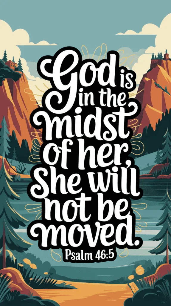 Psalm 46:5 Wallpaper for phone