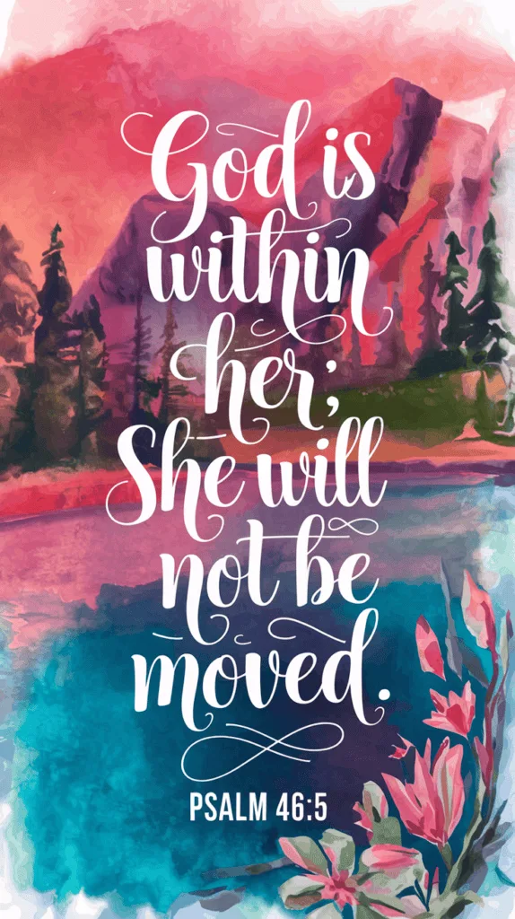 Psalm 46:5 Wallpaper for phone