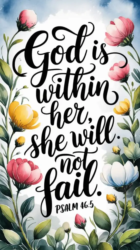 Psalm 46:5 Wallpaper for phone