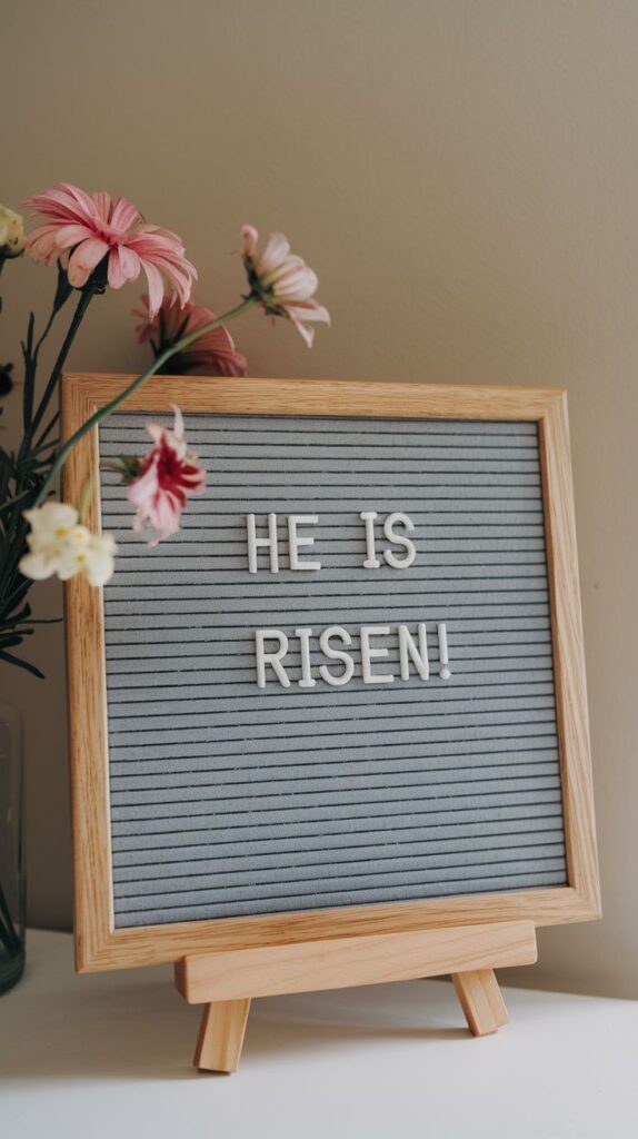 christian letter board saying