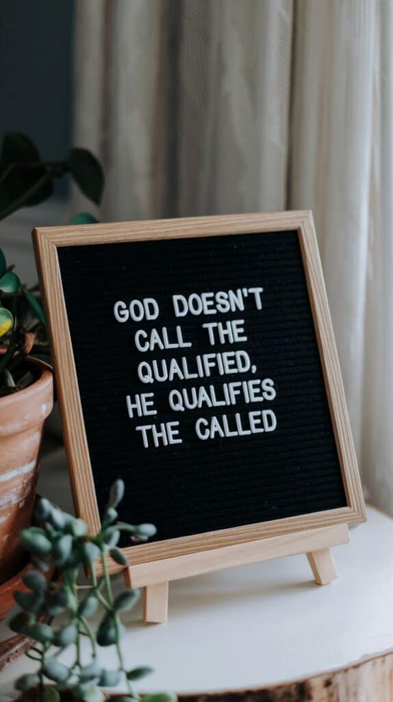 christian letter board saying