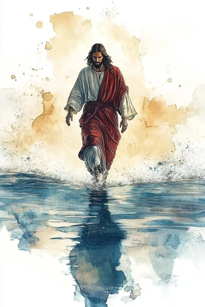 Jesus watercolor painting