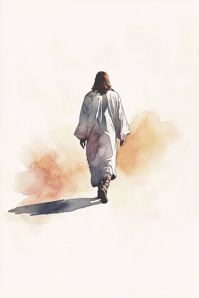 Jesus watercolor painting