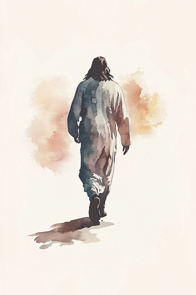 Jesus watercolor painting