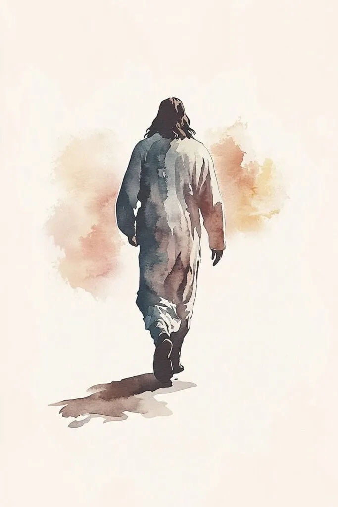 Jesus watercolor painting