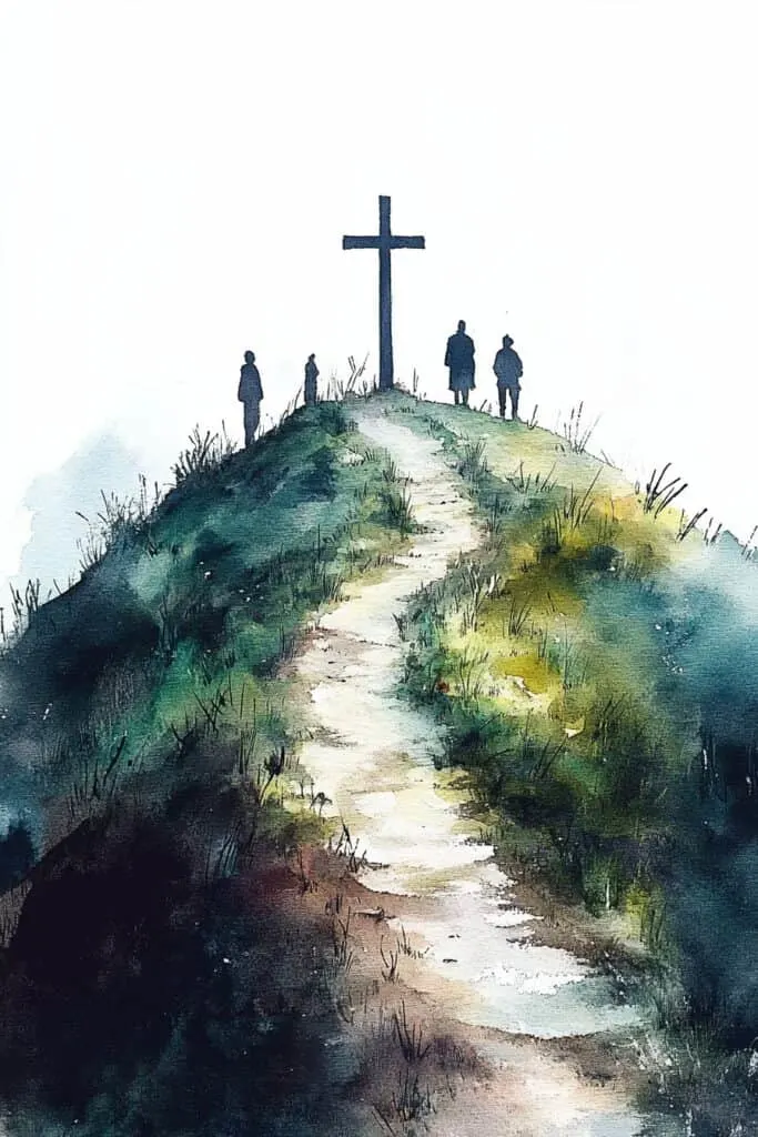 Jesus watercolor painting