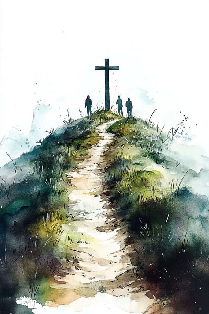 Jesus watercolor painting