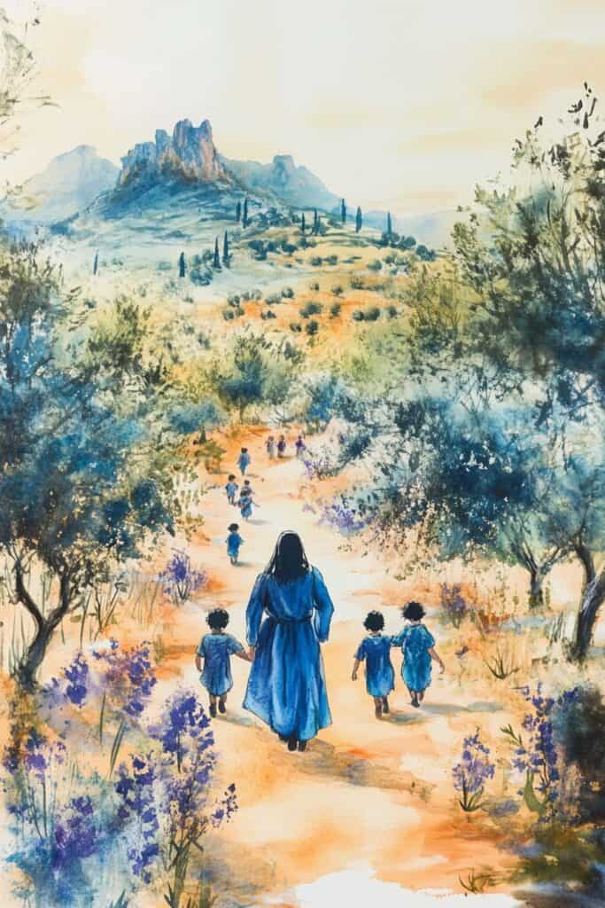 Jesus watercolor painting