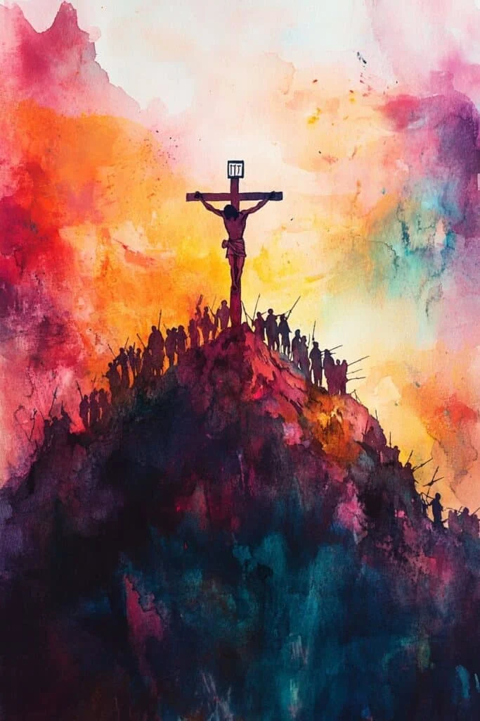 Jesus watercolor painting