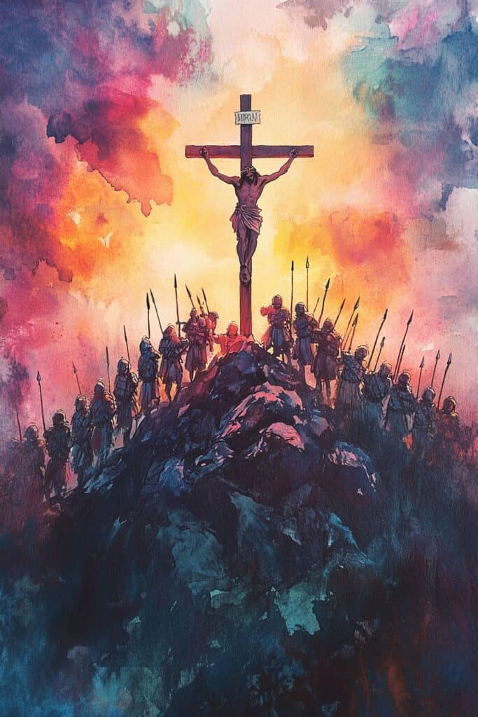 Jesus watercolor painting