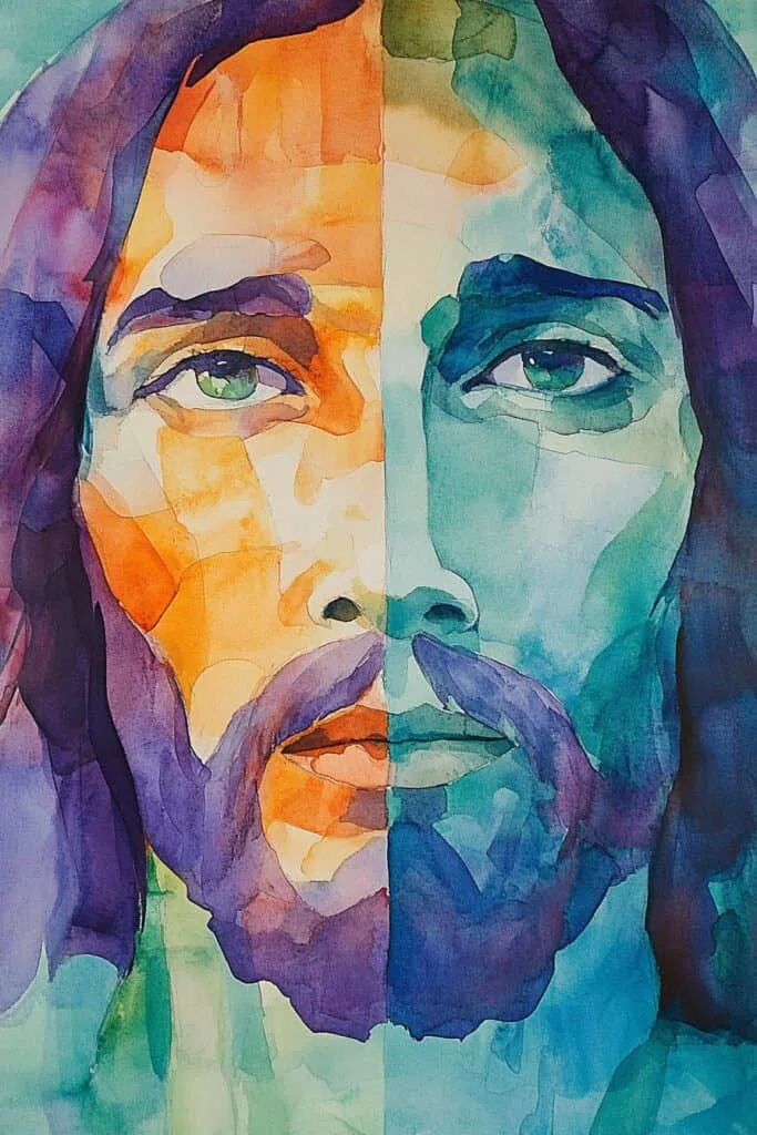Jesus watercolor painting