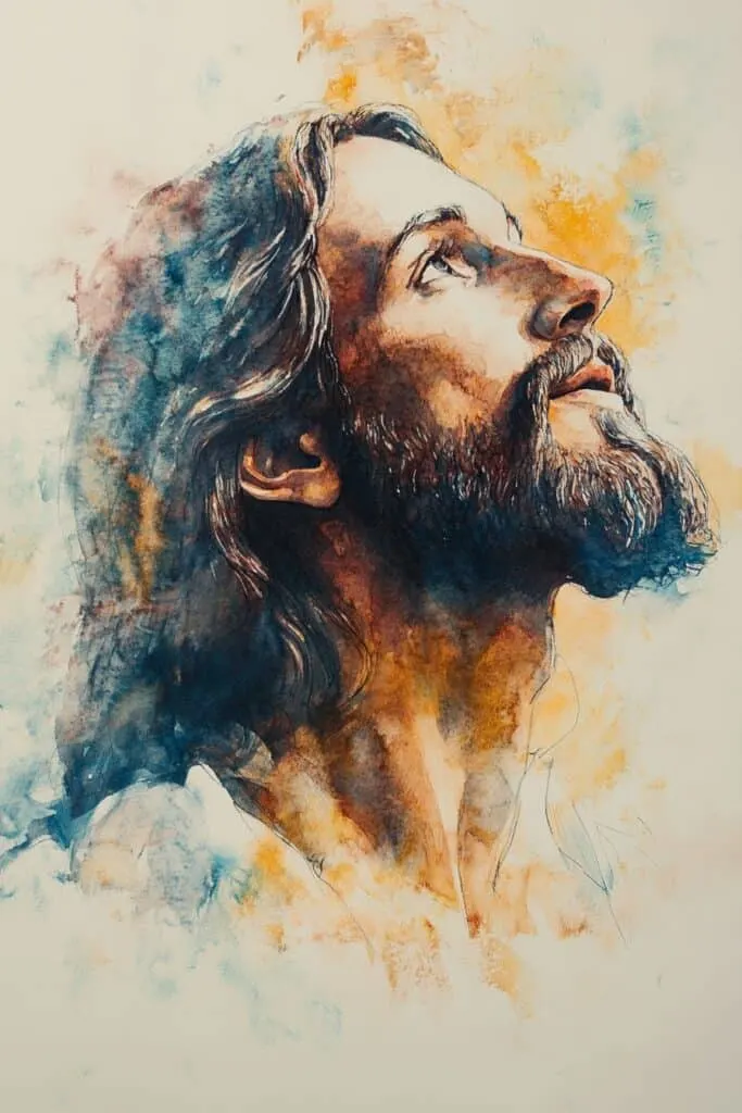 60 Jesus Watercolor Paintings To Inspire Your Faith | Think About Such ...