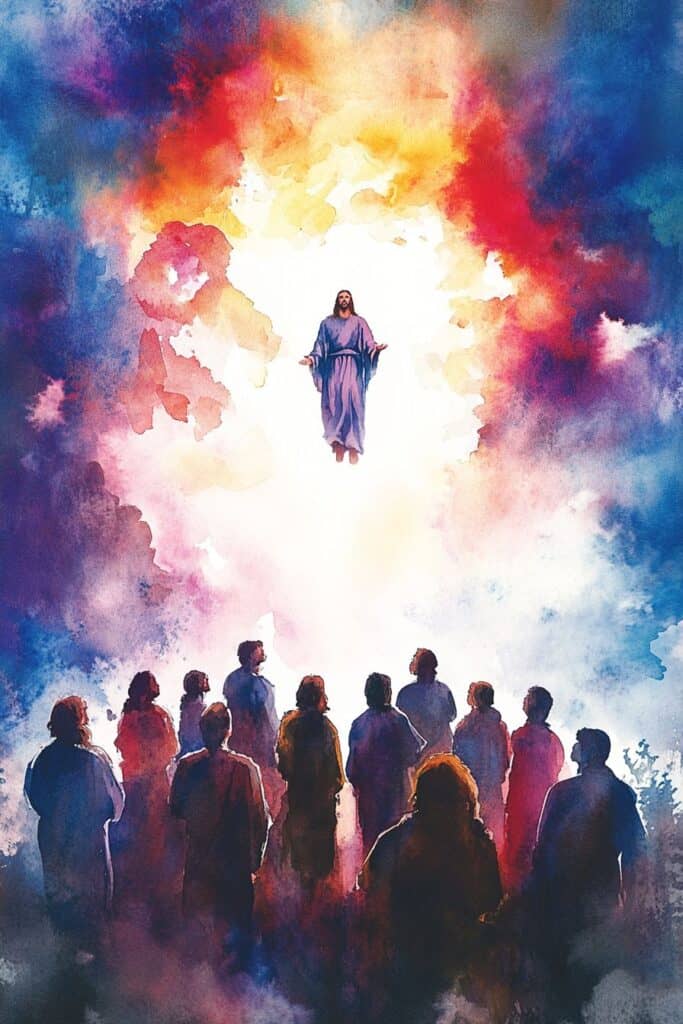 Jesus watercolor painting