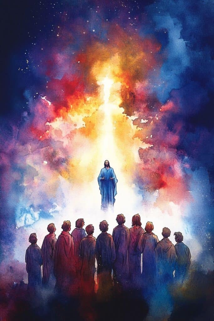 Jesus watercolor painting