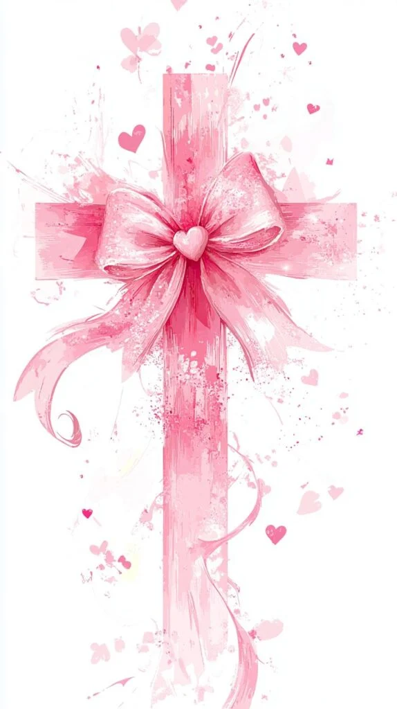 pink christian wallpaper