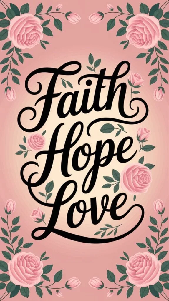 pink christian wallpaper