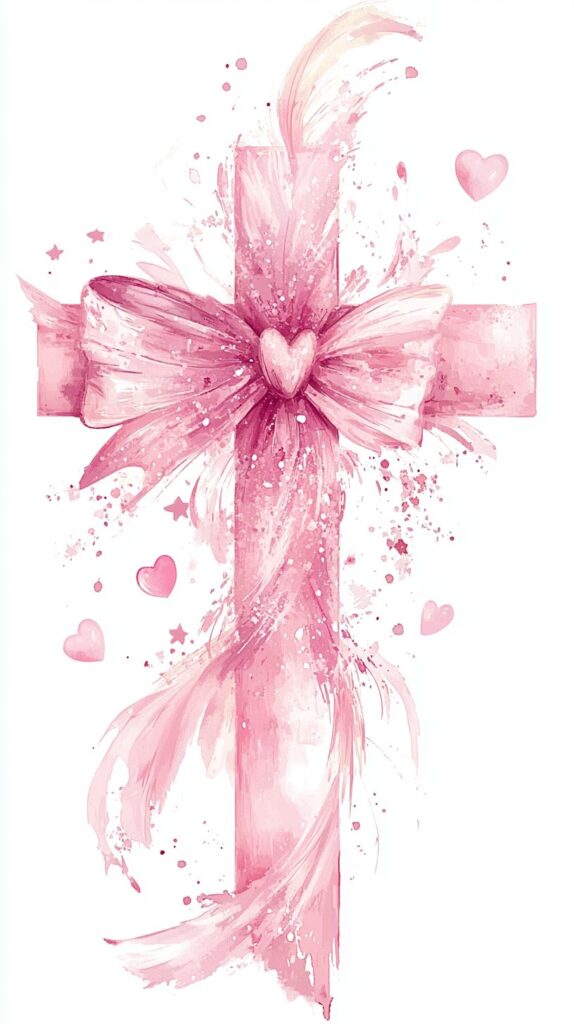 pink christian wallpaper
