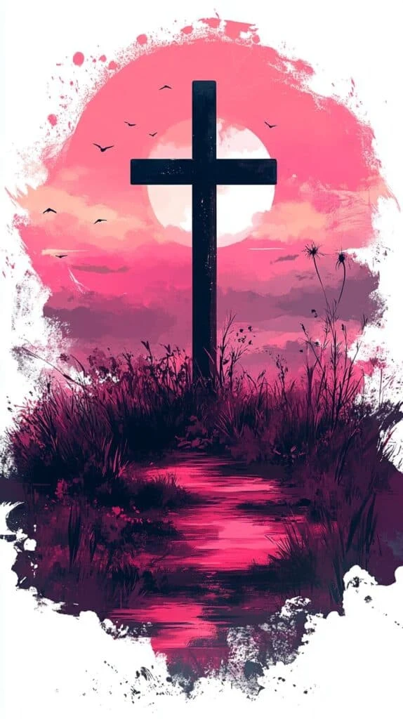 pink christian wallpaper