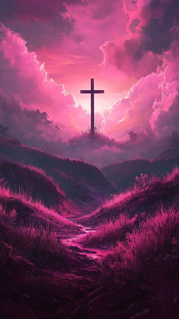 pink christian wallpaper