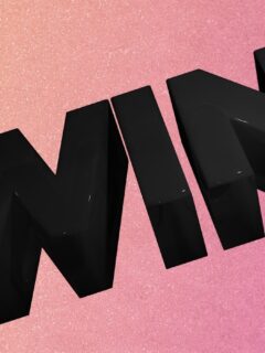 Bold black letters spell out